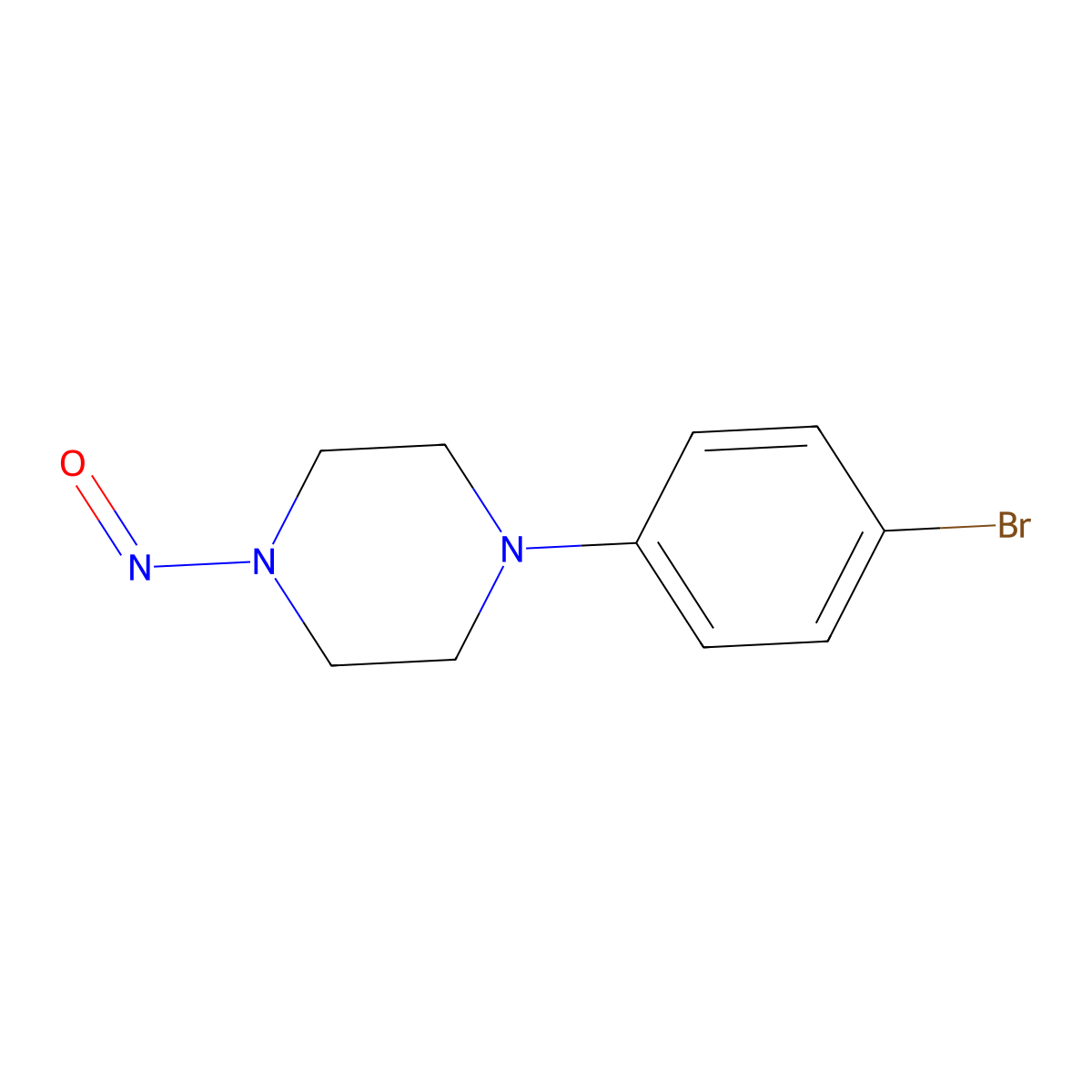 1-(4-Bromophenyl)-4-nitrosopiperazine molecular structure, CAS 2648941-13-1