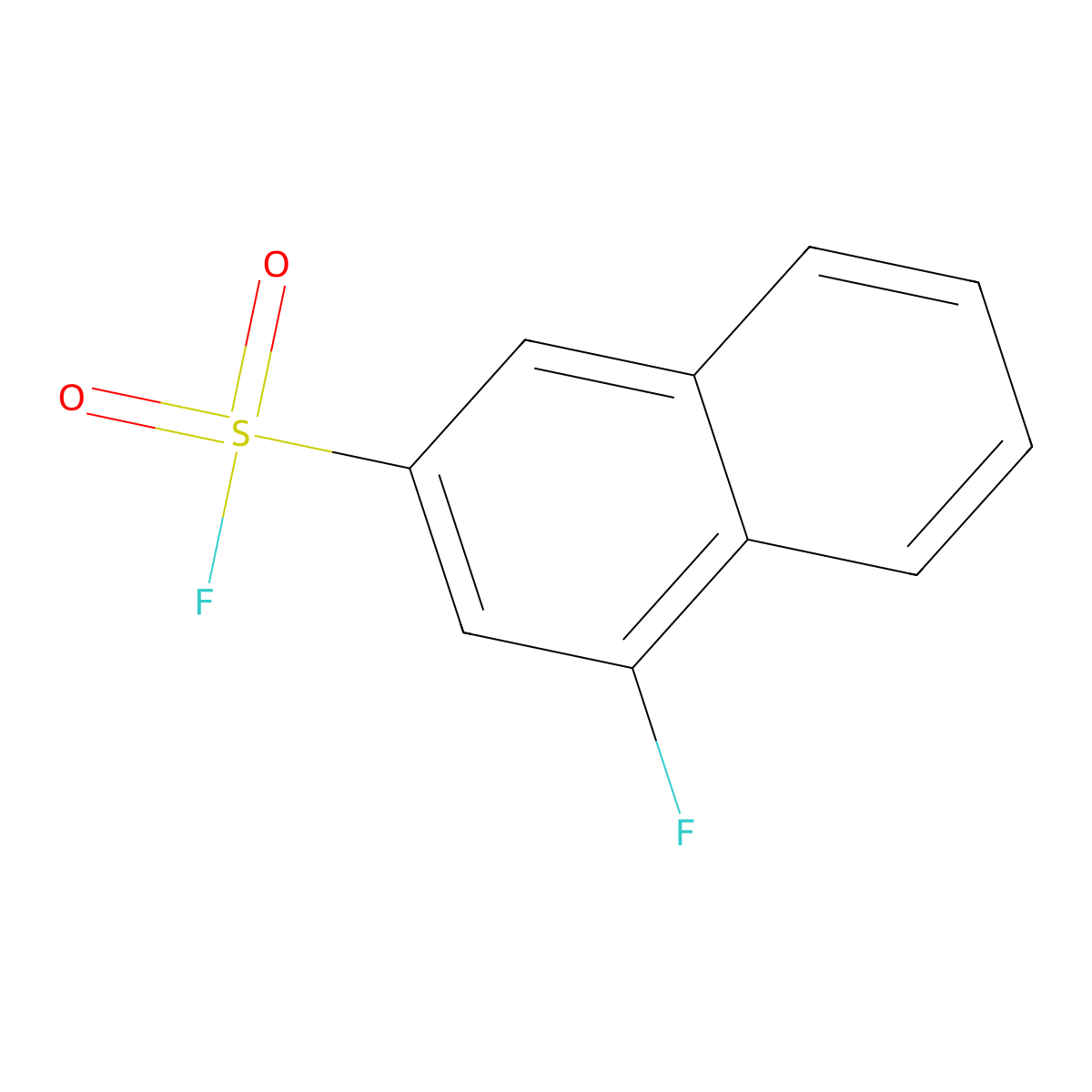 4-Fluoronaphthalene-2-sulfonyl fluoride molecular structure, CAS 2648941-16-4