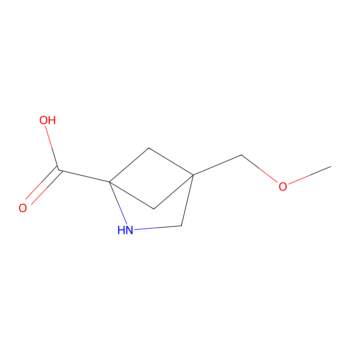 4-(Methoxymethyl)-2-azabicyclo[2.1.1]hexane-1-carboxylic acid molecular structure, CAS 2648941-27-7