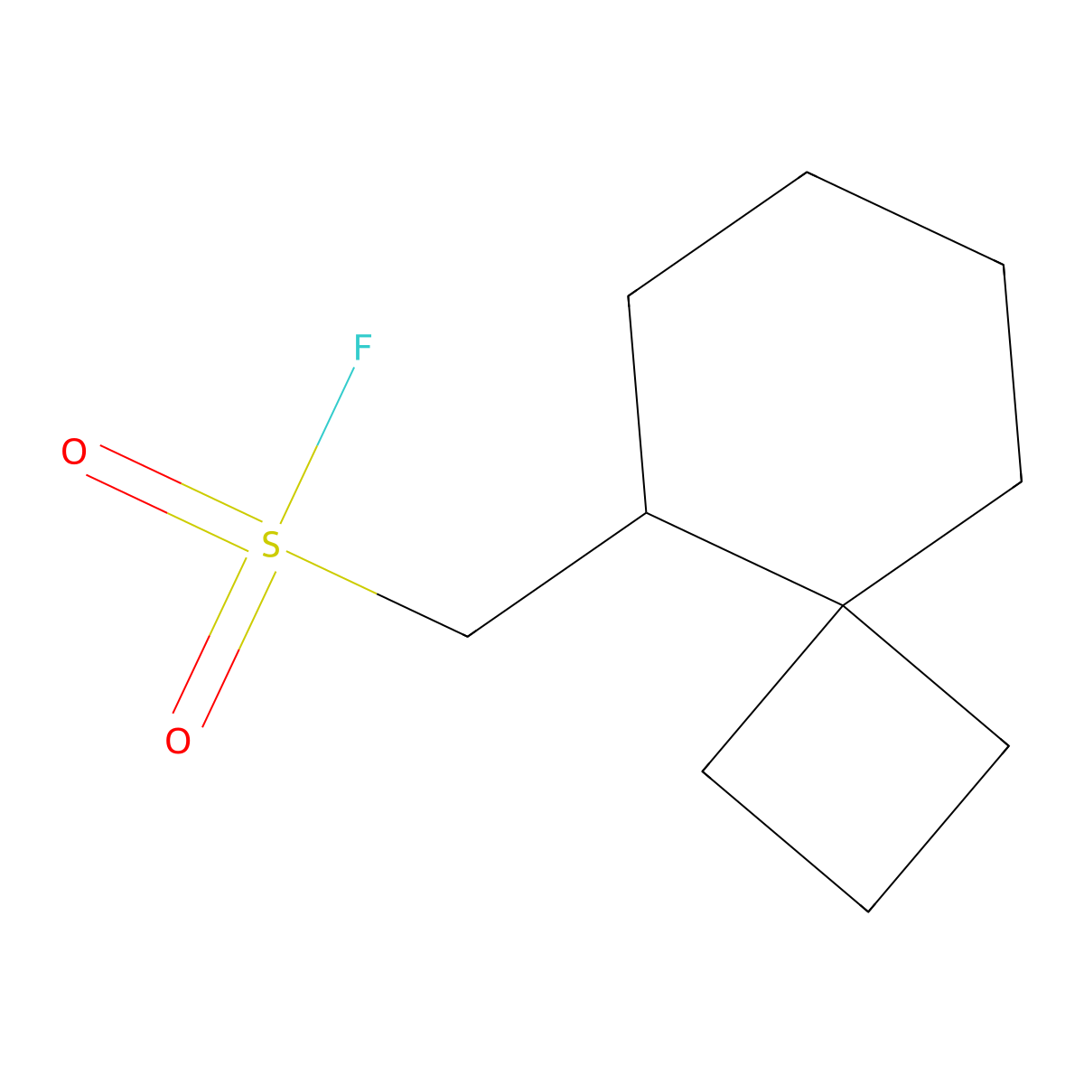 {Spiro[3.5]nonan-5-yl}methanesulfonyl fluoride molecular structure, CAS 2648941-43-7