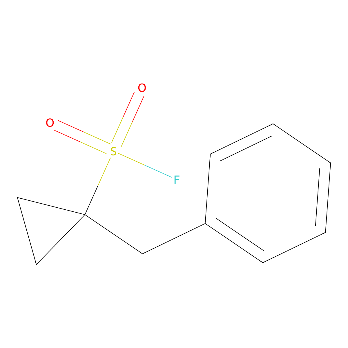 1-Benzylcyclopropane-1-sulfonyl fluoride molecular structure, CAS 2648941-45-9