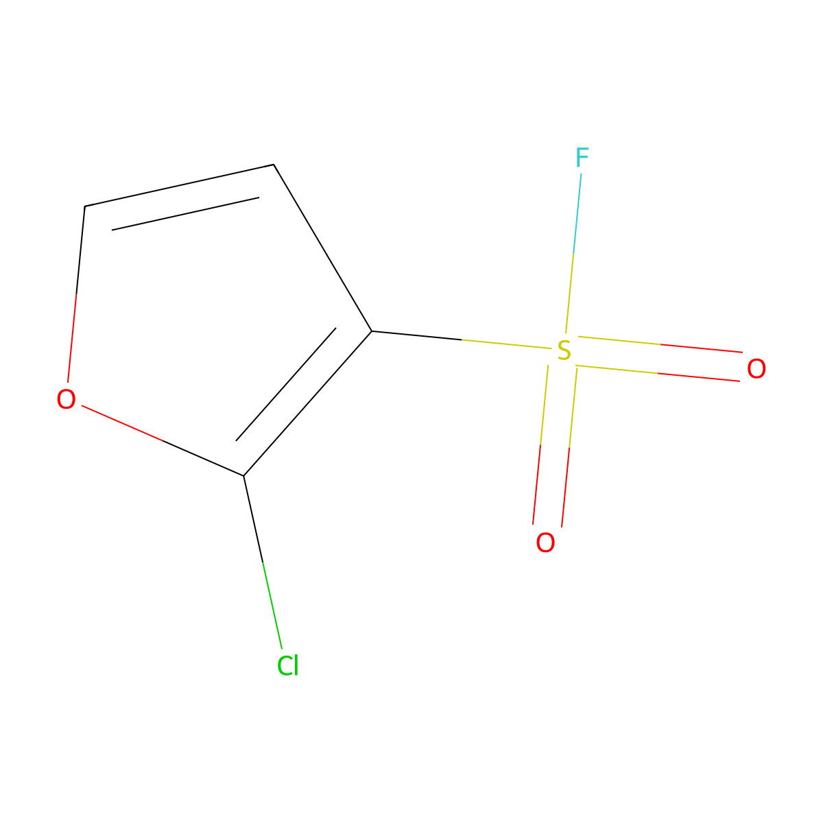 2-Chlorofuran-3-sulfonyl fluoride molecular structure, CAS 2648941-56-2