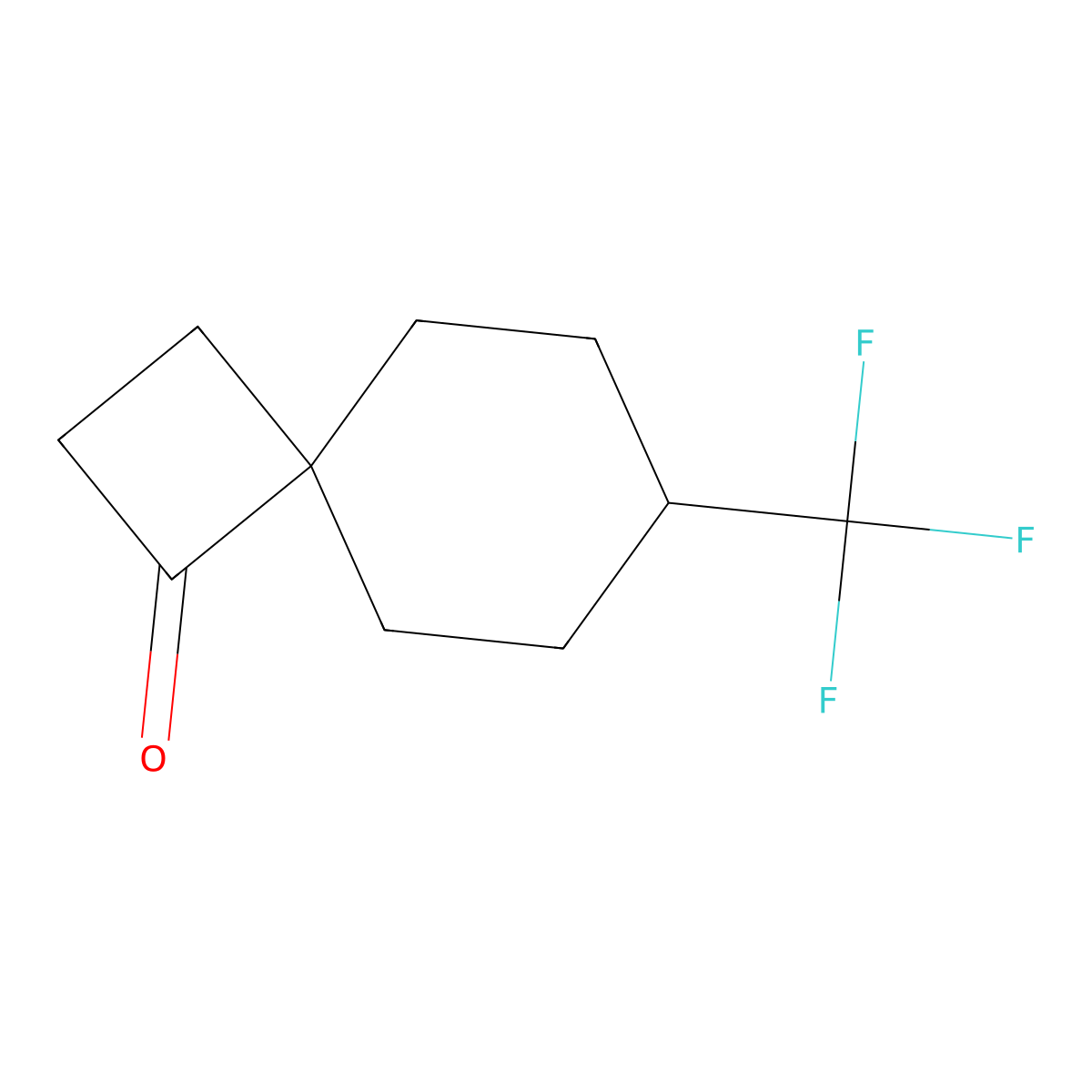 7-(Trifluoromethyl)spiro(3.5)nonan-1-one molecular structure, CAS 2648941-67-5