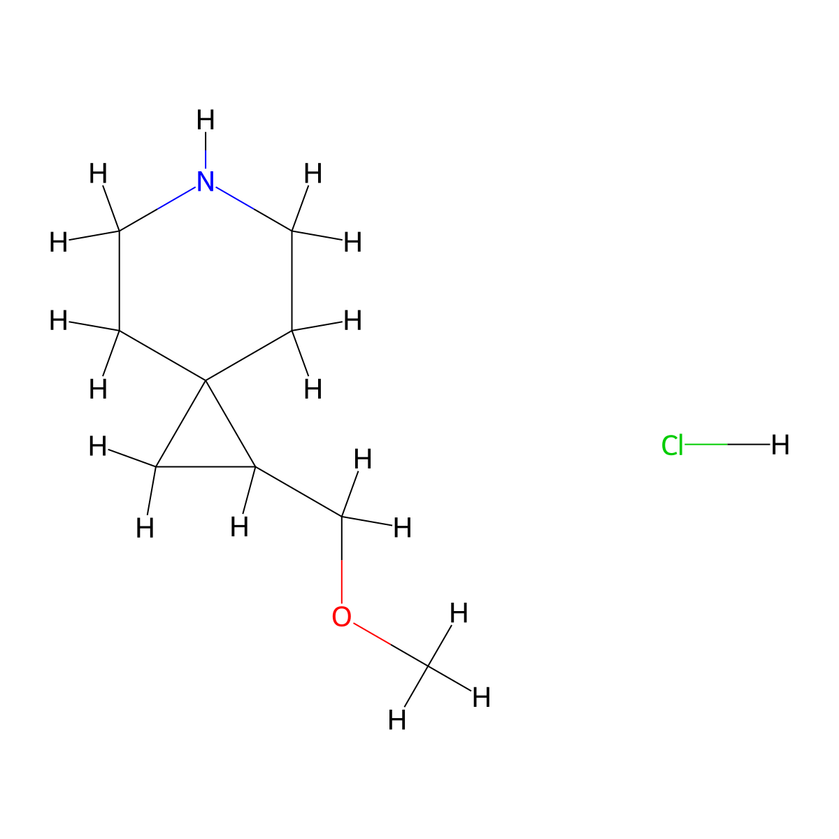 1-(Methoxymethyl)-6-azaspiro[2.5]octane hydrochloride molecular structure, CAS 2648941-83-5