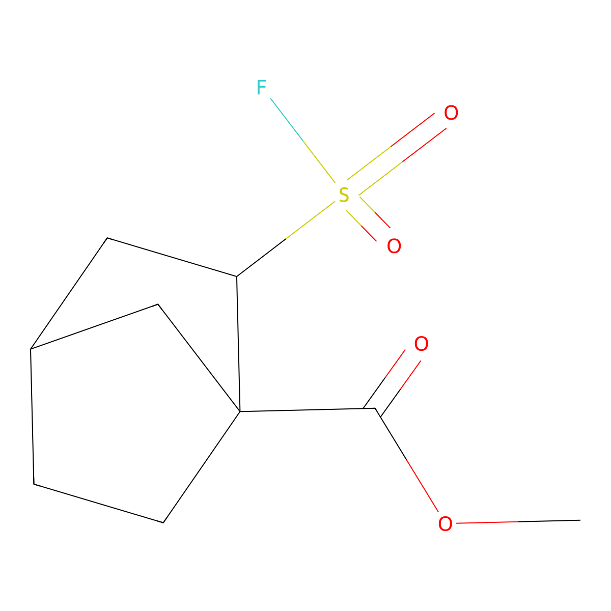 Methyl 2-(fluorosulfonyl)bicyclo[2.2.1]heptane-1-carboxylate molecular structure, CAS 2648941-87-9