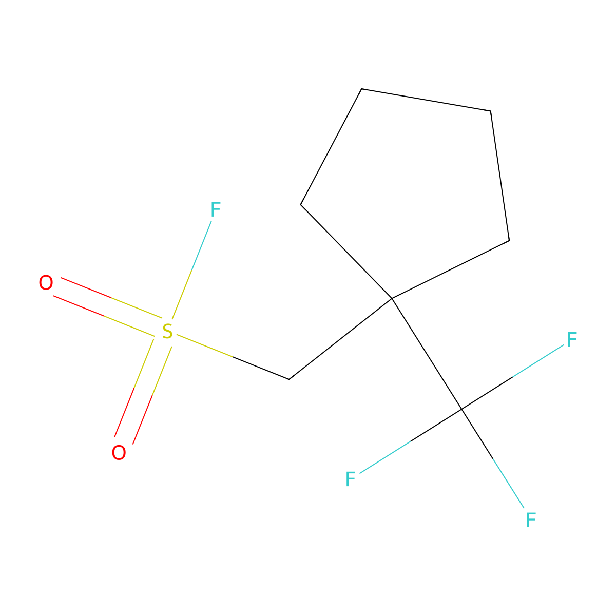 [1-(Trifluoromethyl)cyclopentyl]methanesulfonyl fluoride molecular structure, CAS 2648941-93-7