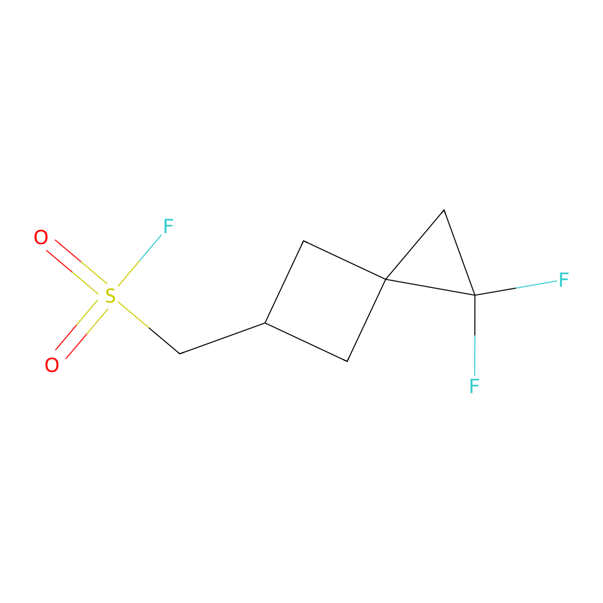 {1,1-Difluorospiro[2.3]hexan-5-yl}methanesulfonyl fluoride molecular structure, CAS 2648941-98-2