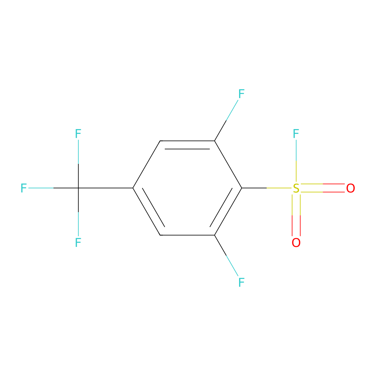 2,6-Difluoro-4-(trifluoromethyl)benzene-1-sulfonyl fluoride molecular structure, CAS 2648942-06-5