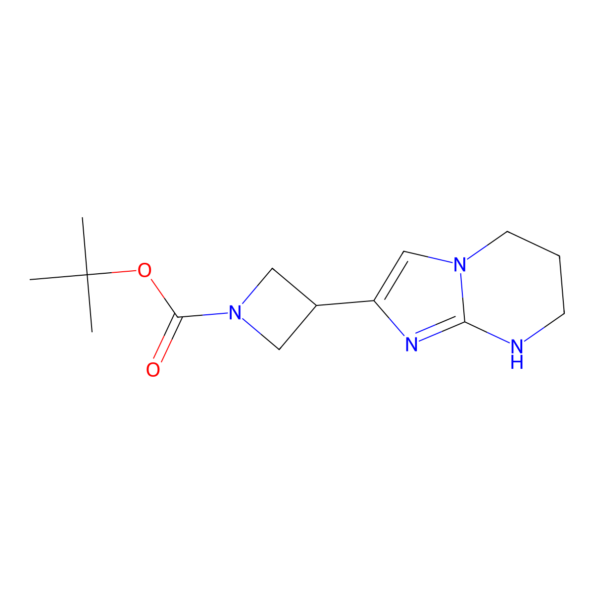 tert-butyl 3-{5H,6H,7H,8H-imidazo[1,2-a]pyrimidin-2-yl}azetidine-1-carboxylate molecular structure, CAS 2648942-08-7