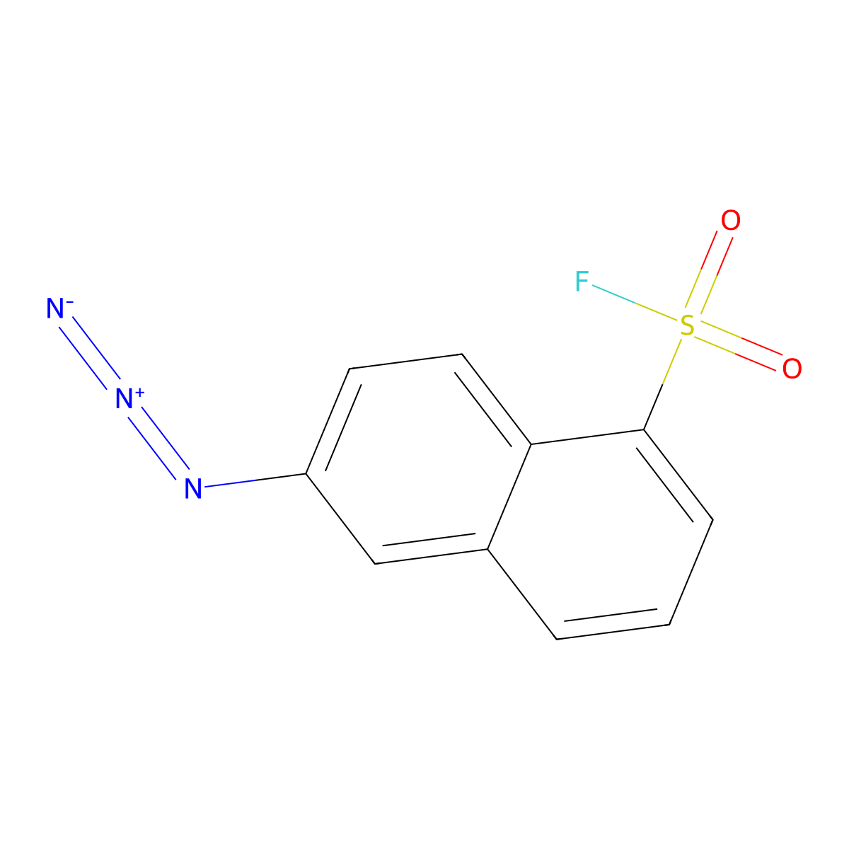 6-Azidonaphthalene-1-sulfonyl fluoride molecular structure, CAS 2648942-14-5