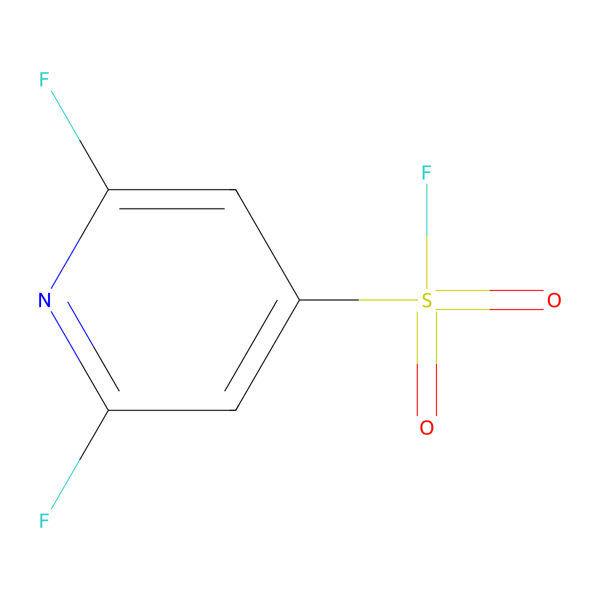 2,6-Difluoropyridine-4-sulfonyl fluoride molecular structure, CAS 2648942-16-7