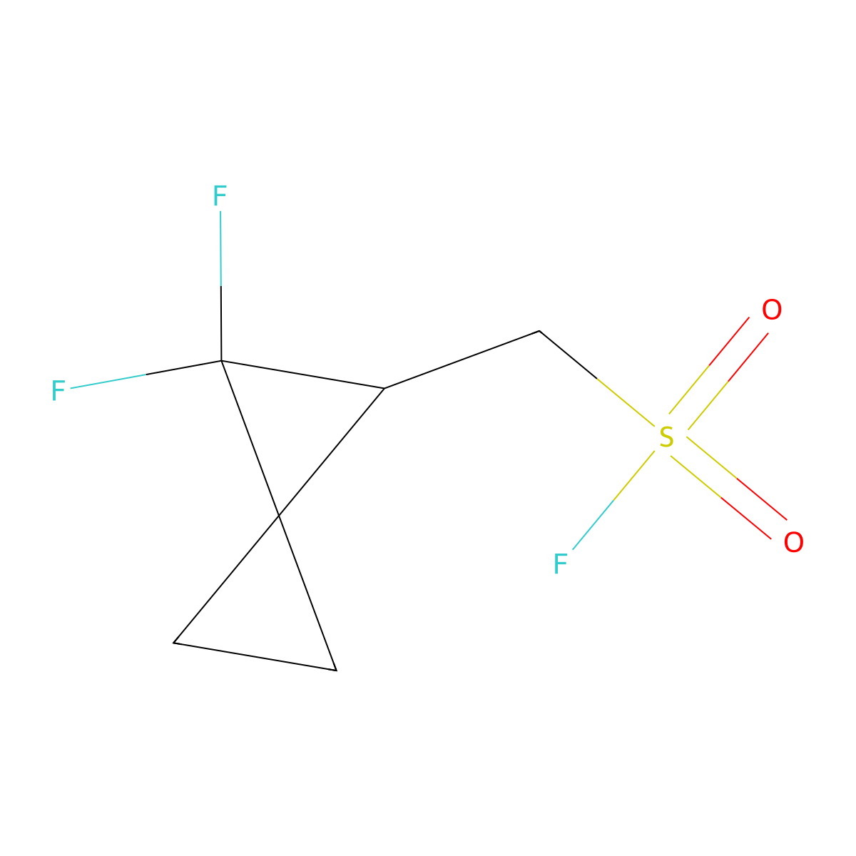 {2,2-Difluorospiro[2.2]pentan-1-yl}methanesulfonyl fluoride molecular structure, CAS 2648942-22-5