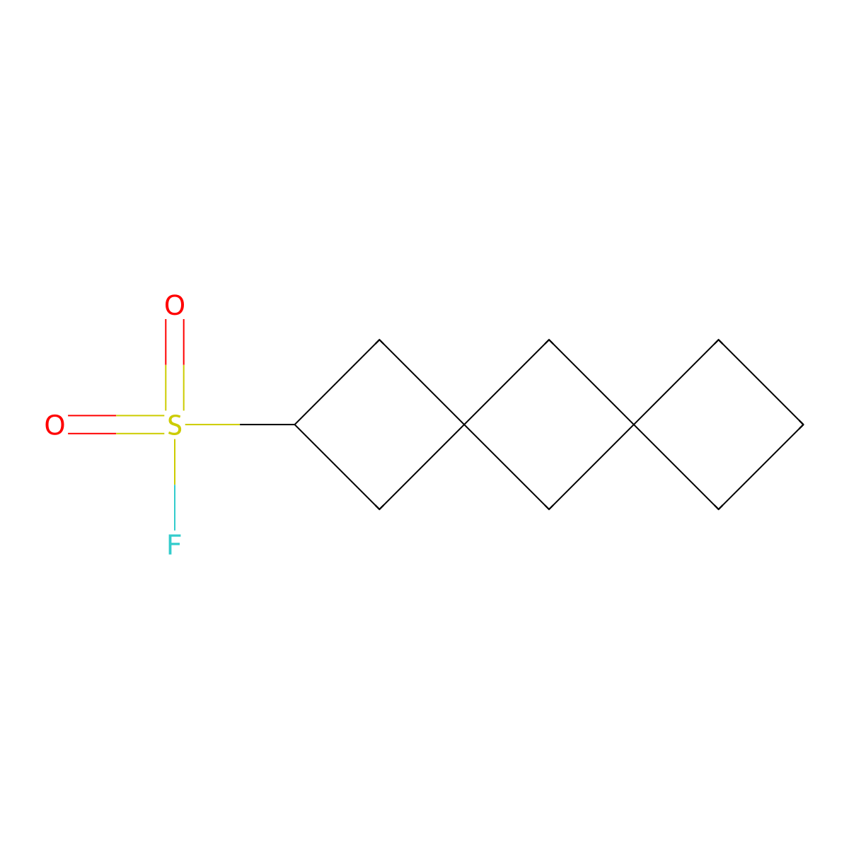 Dispiro[3.1.3^{6}.1^{4}]decane-2-sulfonyl fluoride molecular structure, CAS 2648942-23-6