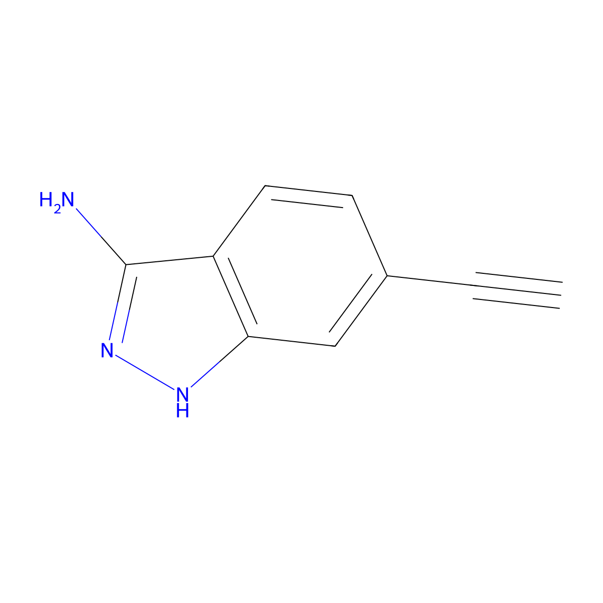 6-Ethynyl-1H-indazol-3-amine molecular structure, CAS 2648944-87-8