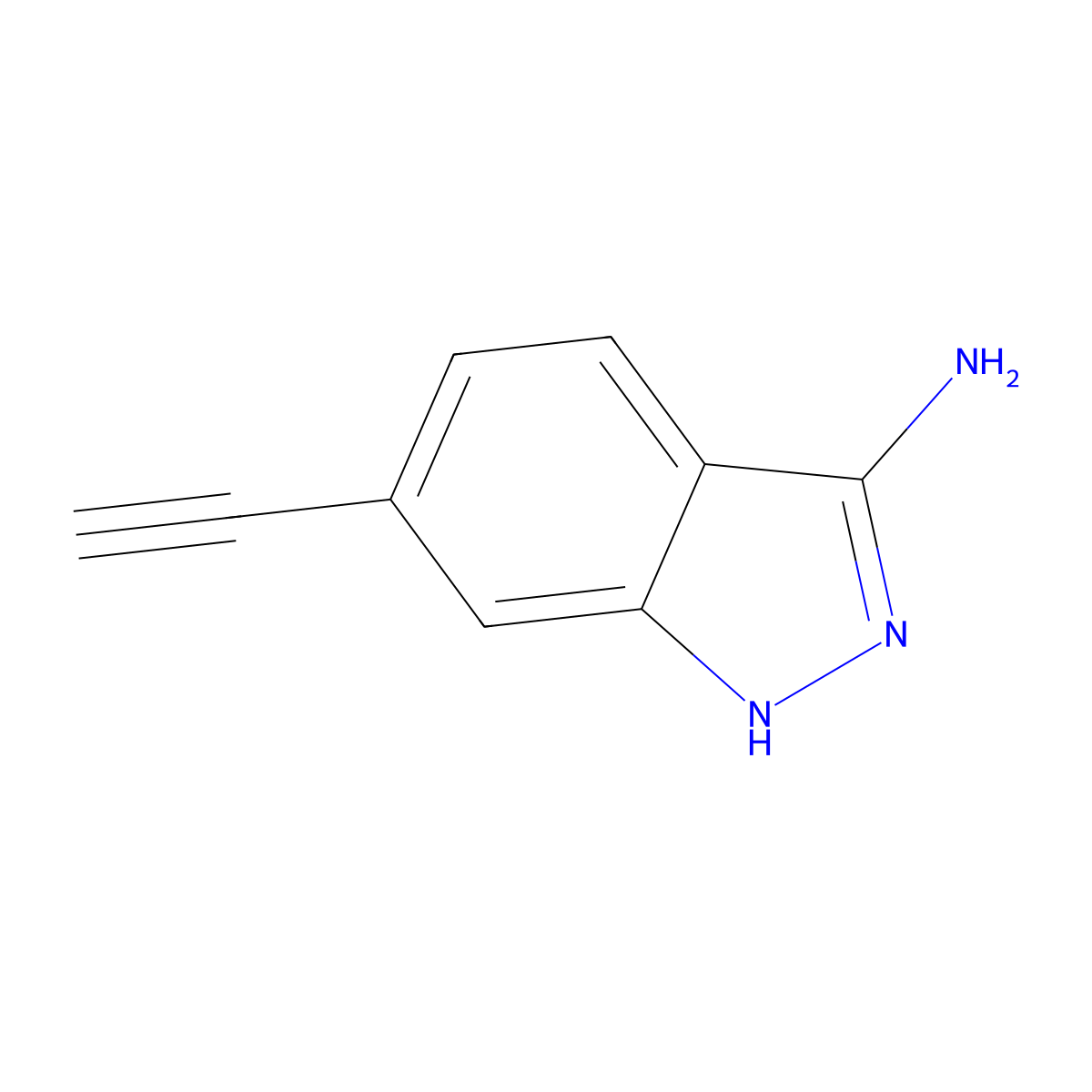 6-Ethynyl-1H-indazol-3-amine molecular structure, CAS 2648944-87-8