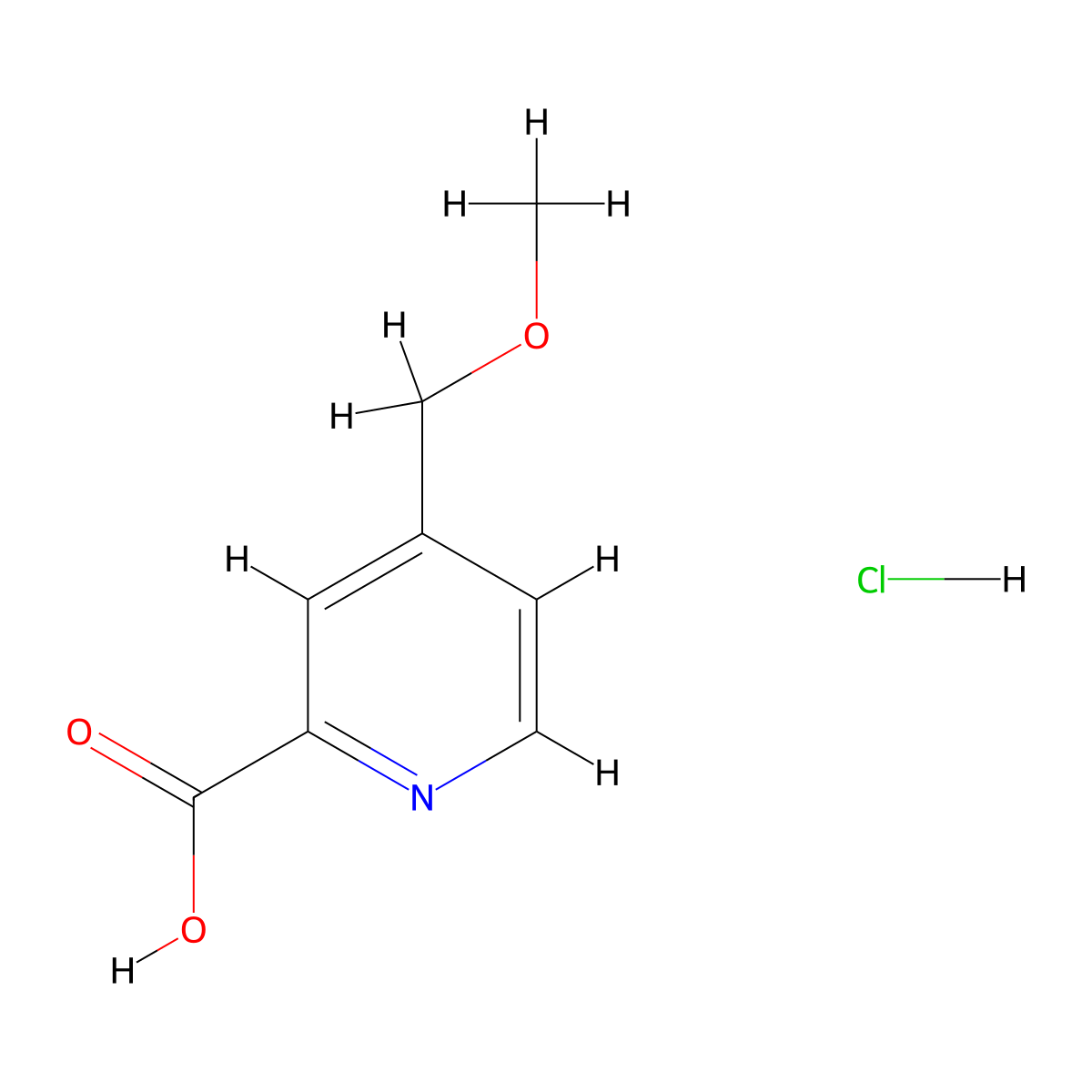 4-(Methoxymethyl)pyridine-2-carboxylicacidhydrochloride molecular structure, CAS 2648944-95-8