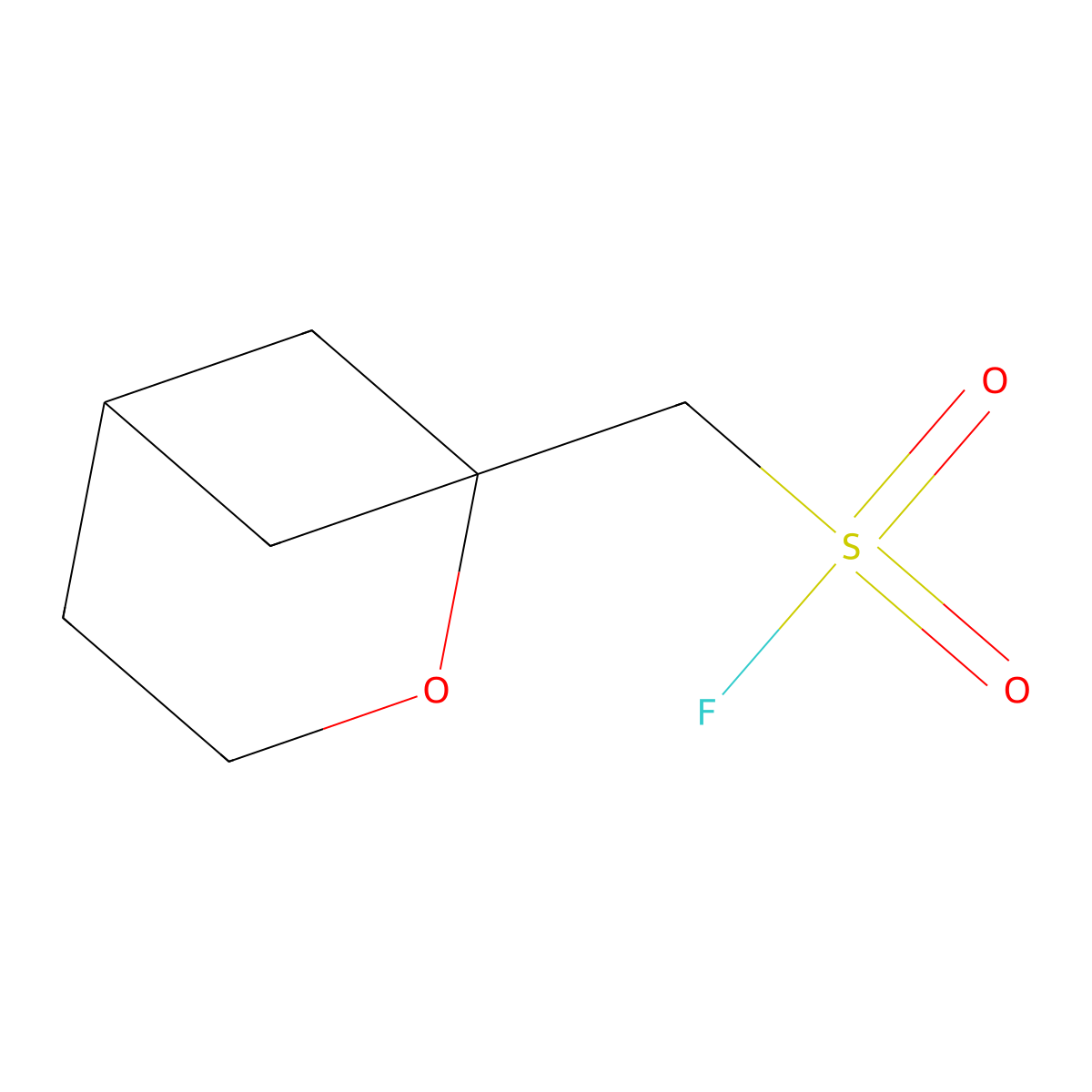 {2-Oxabicyclo[3.1.1]heptan-1-yl}methanesulfonyl fluoride molecular structure, CAS 2648945-38-2
