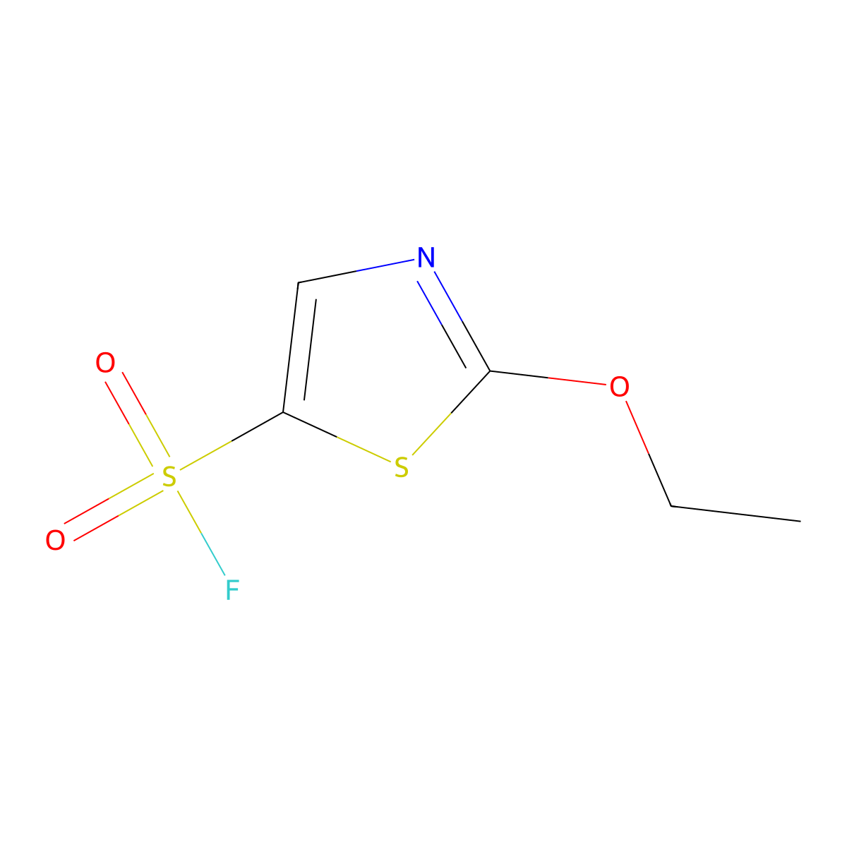 2-Ethoxy-1,3-thiazole-5-sulfonyl fluoride molecular structure, CAS 2648945-49-5