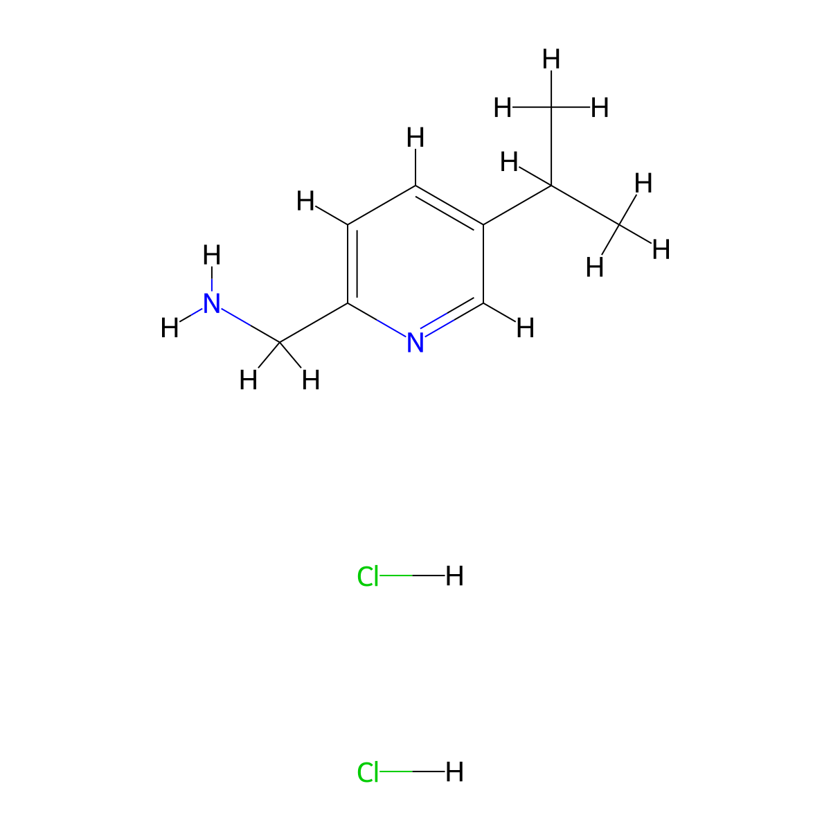 1-[5-(Propan-2-yl)pyridin-2-yl]methanamine dihydrochloride molecular structure, CAS 2648945-56-4