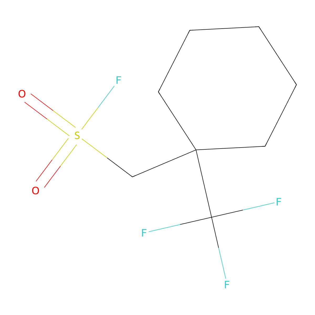 [1-(Trifluoromethyl)cyclohexyl]methanesulfonyl fluoride molecular structure, CAS 2648945-65-5