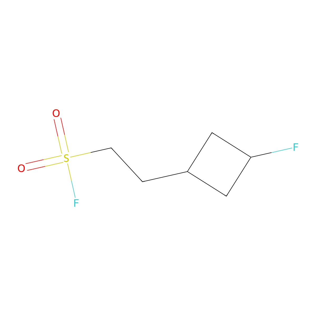 2-(3-Fluorocyclobutyl)ethane-1-sulfonyl fluoride molecular structure, CAS 2648945-67-7
