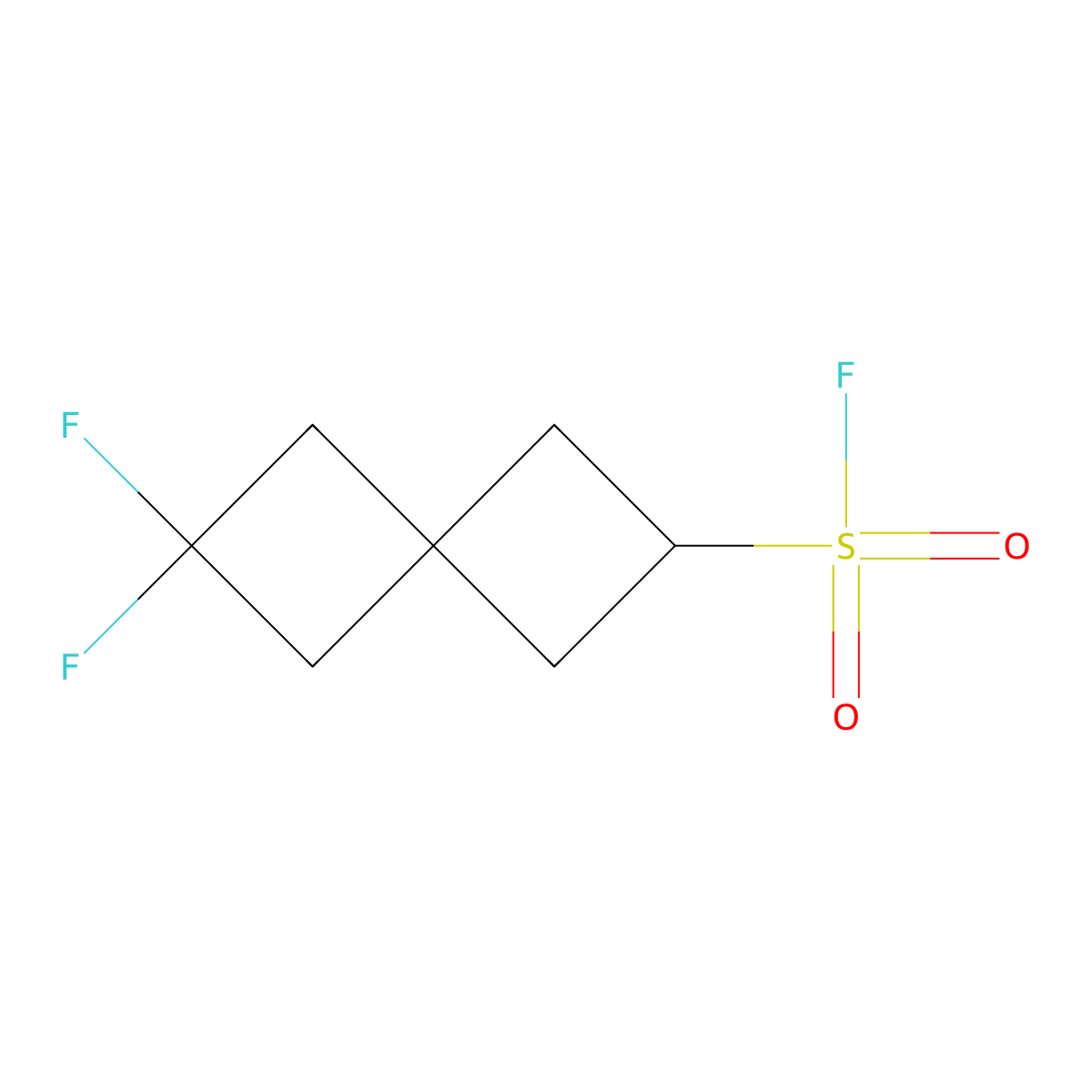 6,6-Difluorospiro[3.3]heptane-2-sulfonyl fluoride molecular structure, CAS 2648945-70-2