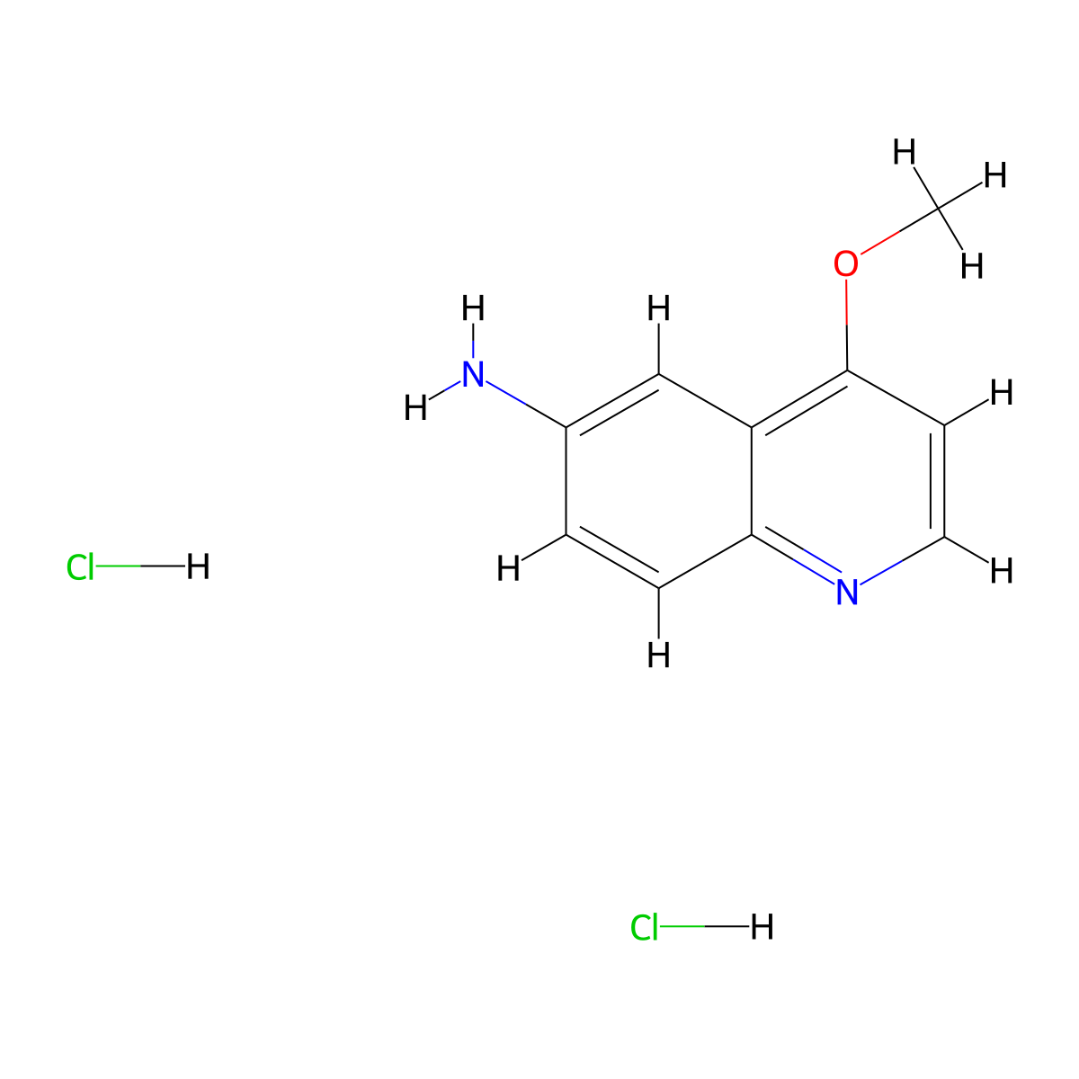 4-Methoxyquinolin-6-amine dihydrochloride molecular structure, CAS 2648945-71-3
