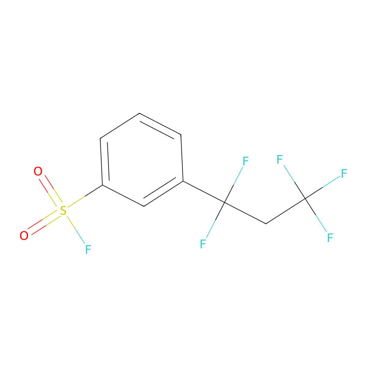 3-(1,1,3,3,3-Pentafluoropropyl)benzene-1-sulfonyl fluoride molecular structure, CAS 2648945-82-6