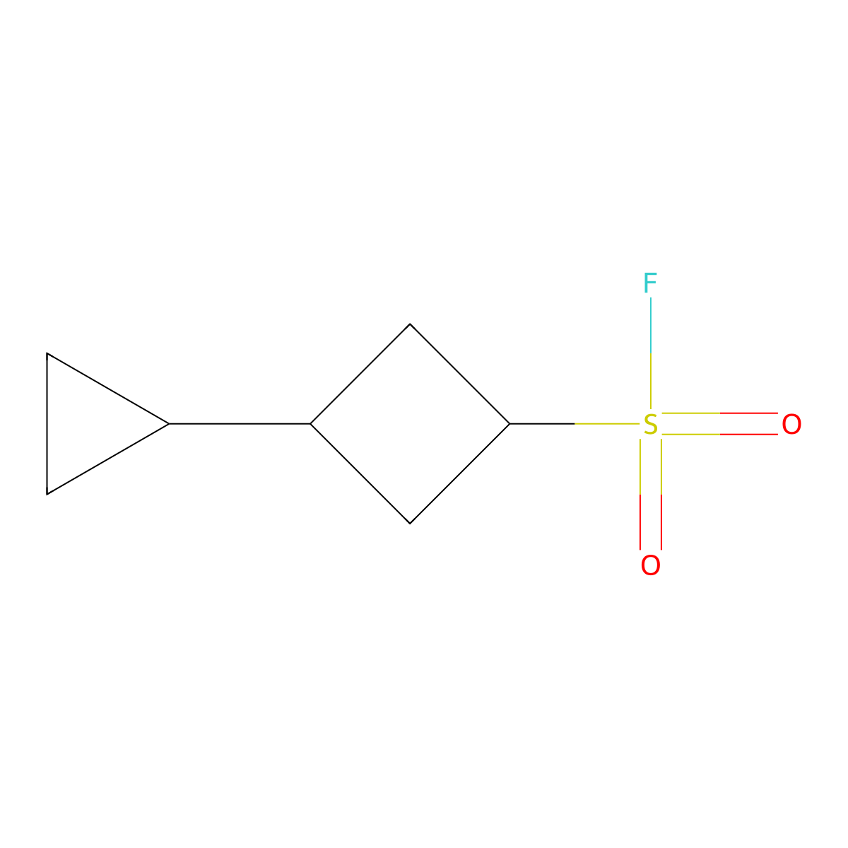 3-Cyclopropylcyclobutane-1-sulfonyl fluoride molecular structure, CAS 2648945-83-7