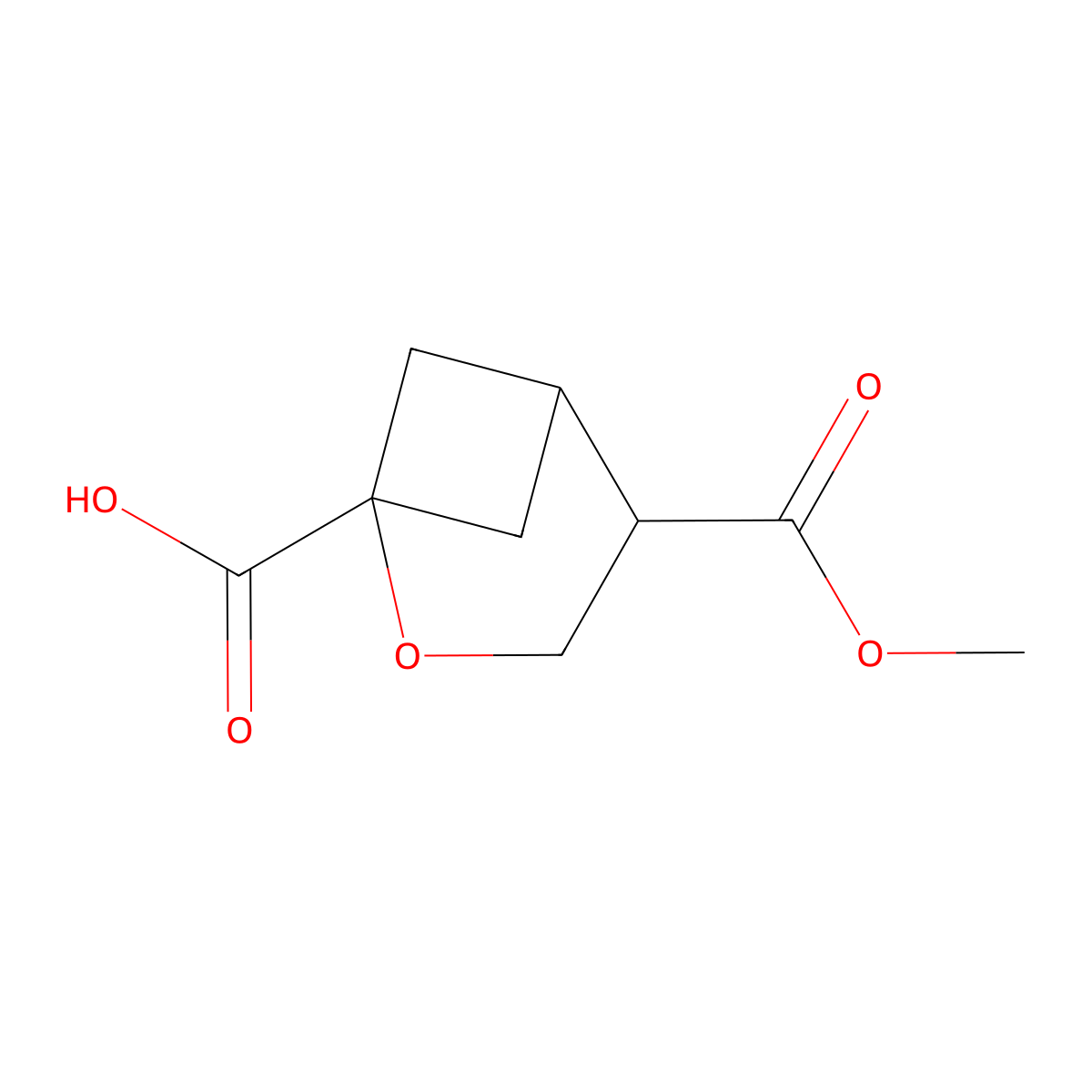 4-(Methoxycarbonyl)-2-oxabicyclo[3.1.1]heptane-1-carboxylic acid molecular structure, CAS 2648945-89-3