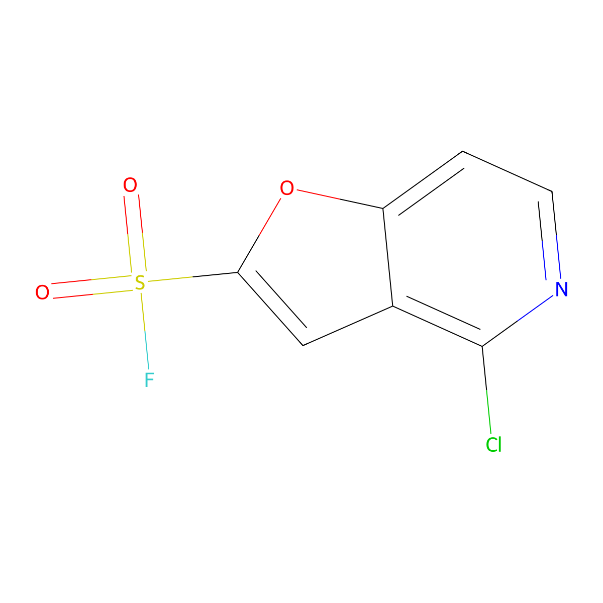 4-Chlorofuro[3,2-c]pyridine-2-sulfonyl fluoride molecular structure, CAS 2648946-00-1