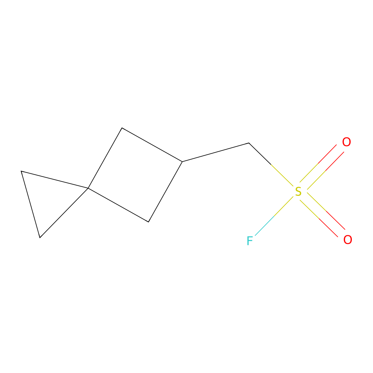 {Spiro[2.3]hexan-5-yl}methanesulfonyl fluoride molecular structure, CAS 2648946-04-5