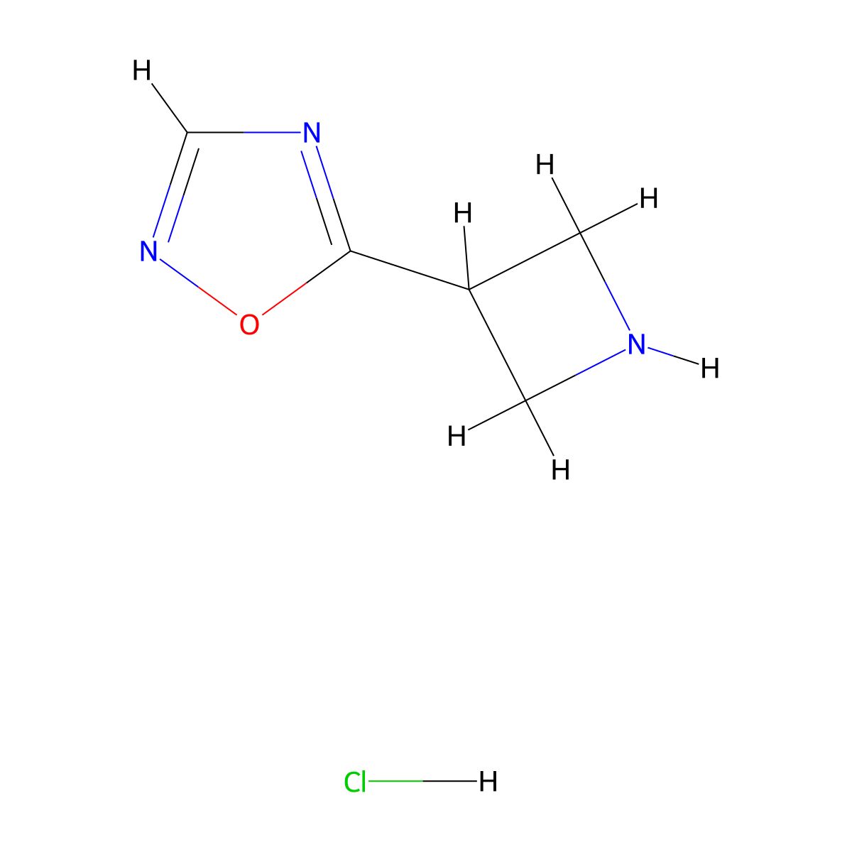 5-(Azetidin-3-yl)-1,2,4-oxadiazole hydrochloride molecular structure, CAS 2648946-06-7