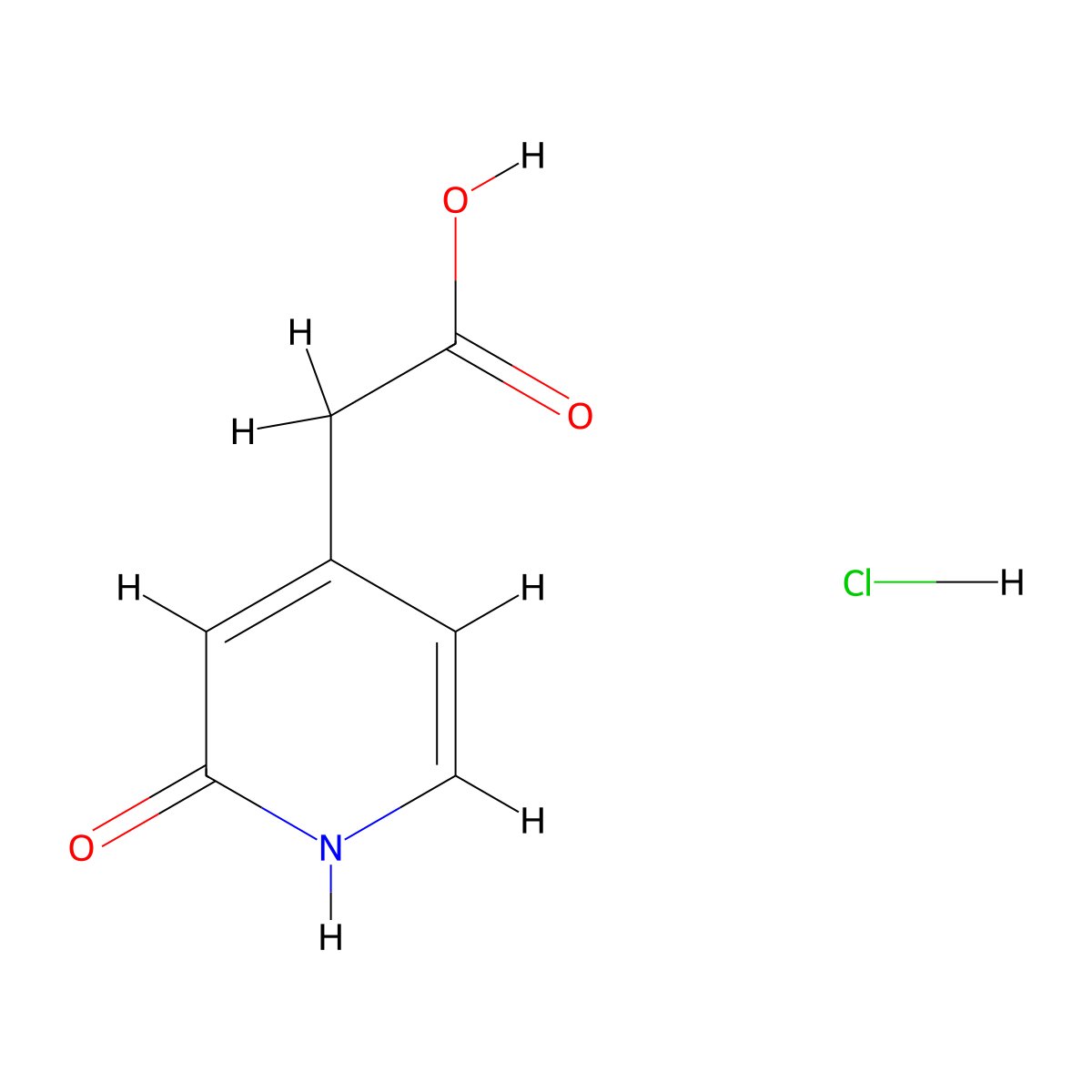 2-(2-Hydroxypyridin-4-yl)acetic acid hydrochloride molecular structure, CAS 2648946-16-9