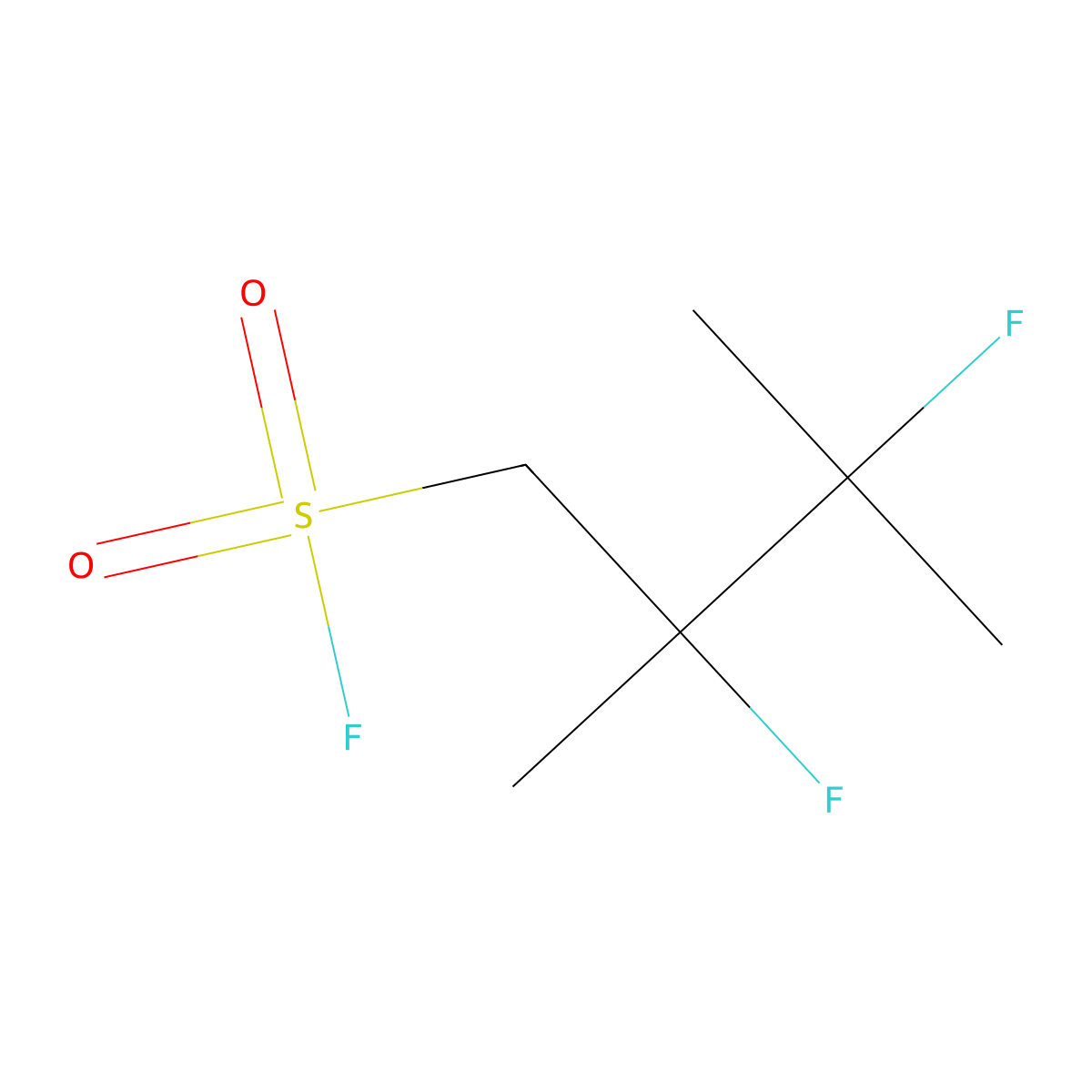 2,3-Difluoro-2,3-dimethylbutane-1-sulfonyl fluoride molecular structure, CAS 2648946-27-2