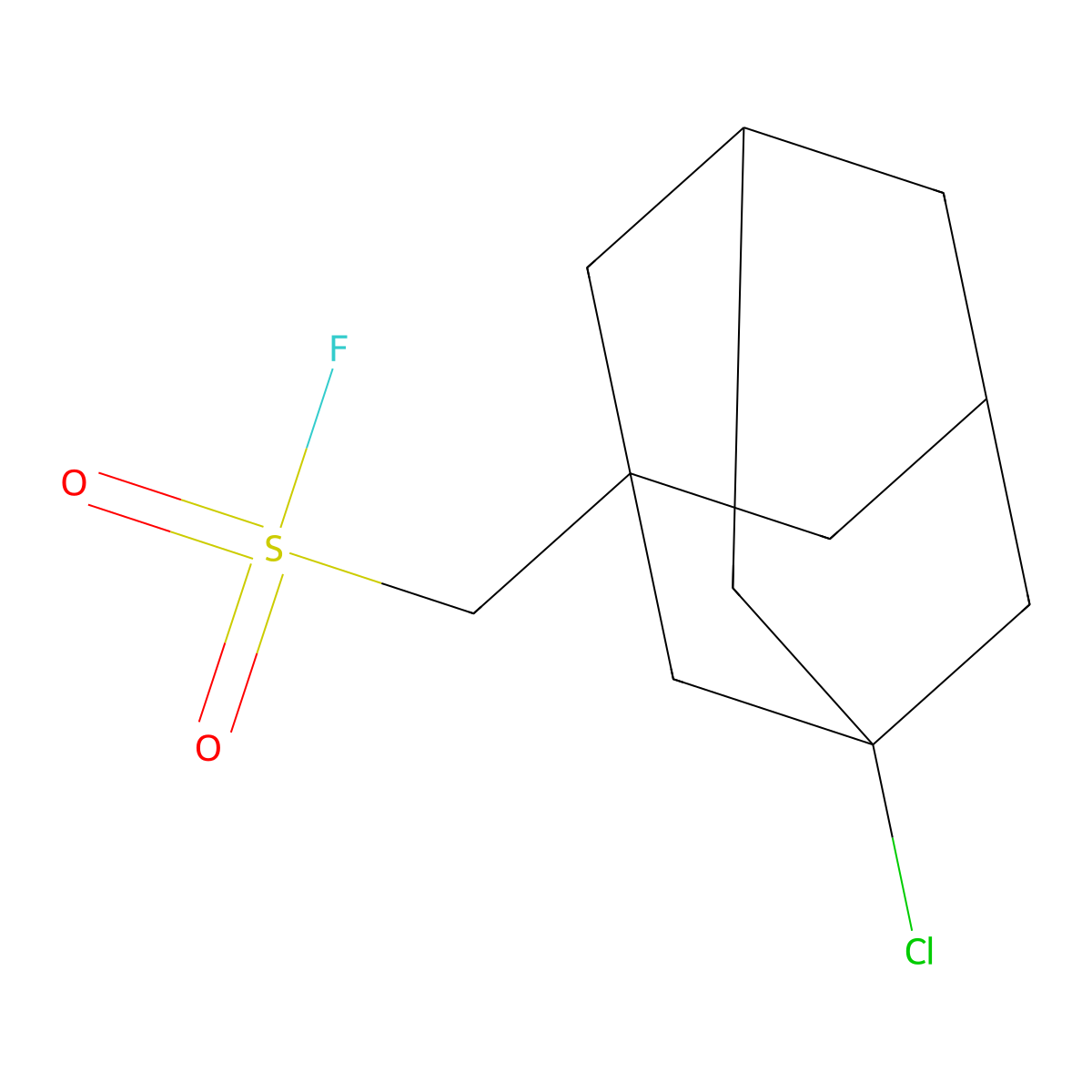(3-Chloroadamantan-1-yl)methanesulfonyl fluoride molecular structure, CAS 2648946-31-8
