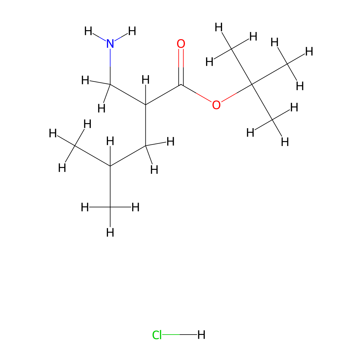Tert-butyl2-(aminomethyl)-4-methylpentanoatehydrochloride molecular structure, CAS 2648946-34-1
