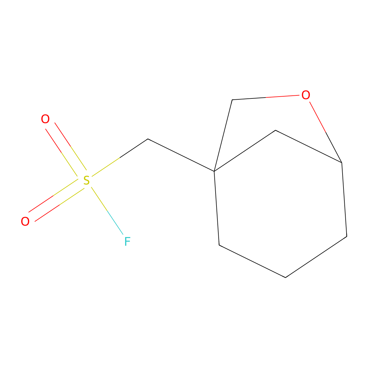 {6-Oxabicyclo[3.2.1]octan-1-yl}methanesulfonyl fluoride molecular structure, CAS 2648947-34-4