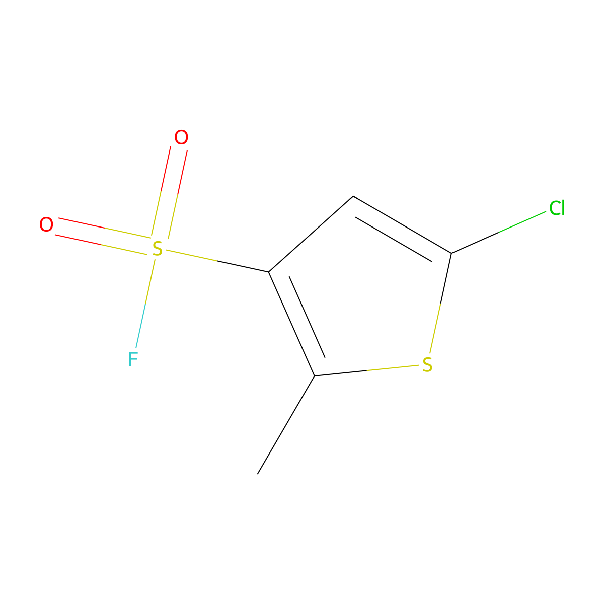 5-Chloro-2-methylthiophene-3-sulfonyl fluoride molecular structure, CAS 2648947-41-3