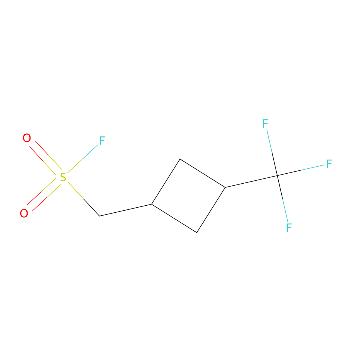 [3-(Trifluoromethyl)cyclobutyl]methanesulfonyl fluoride molecular structure, CAS 2648947-43-5