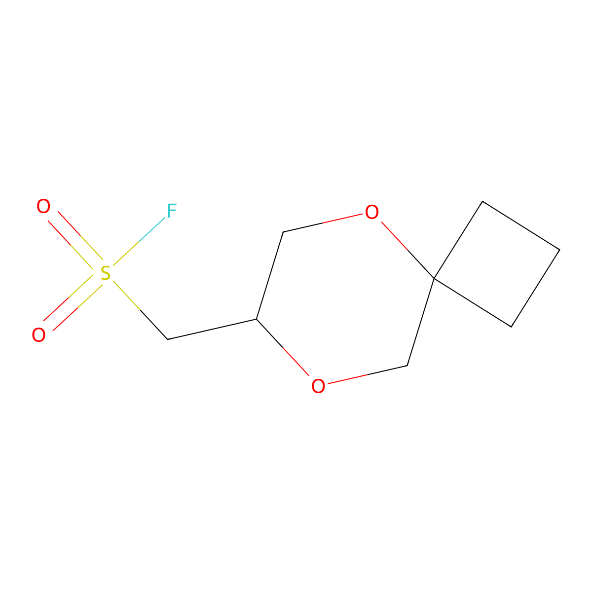 {5,8-Dioxaspiro[3.5]nonan-7-yl}methanesulfonyl fluoride molecular structure, CAS 2648947-56-0