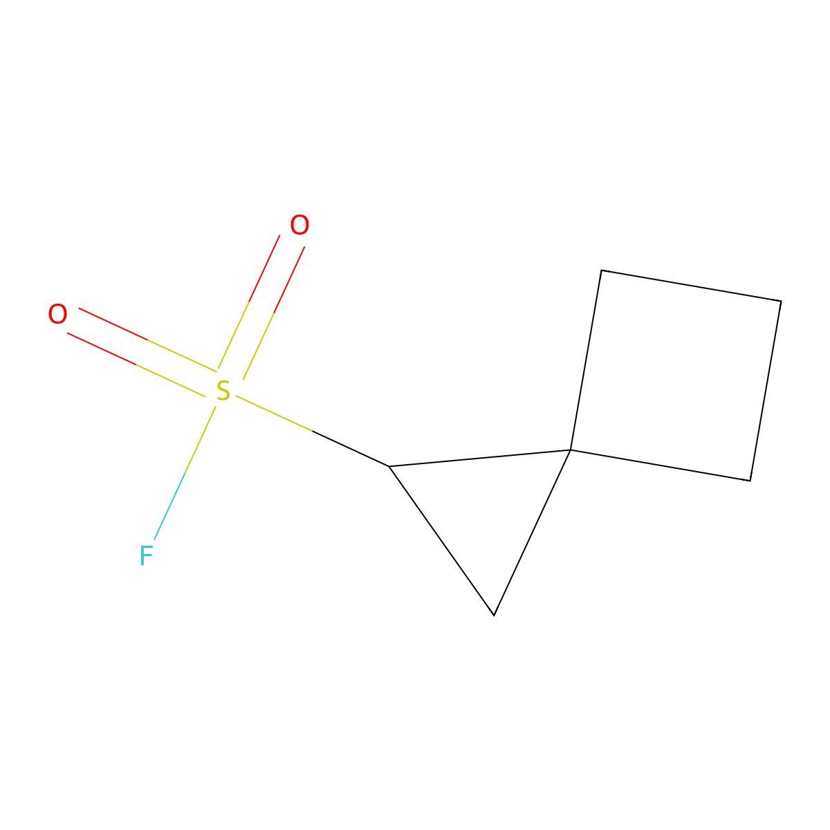 Spiro[2.3]hexane-1-sulfonyl fluoride molecular structure, CAS 2648947-78-6