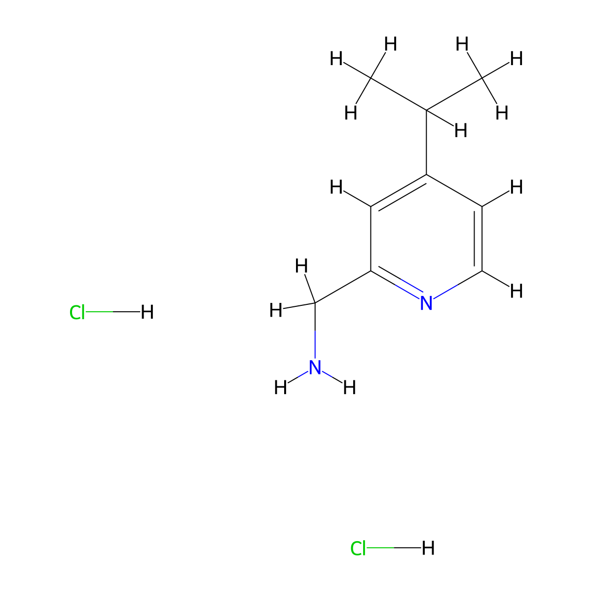 1-[4-(Propan-2-yl)pyridin-2-yl]methanamine dihydrochloride molecular structure, CAS 2648947-79-7