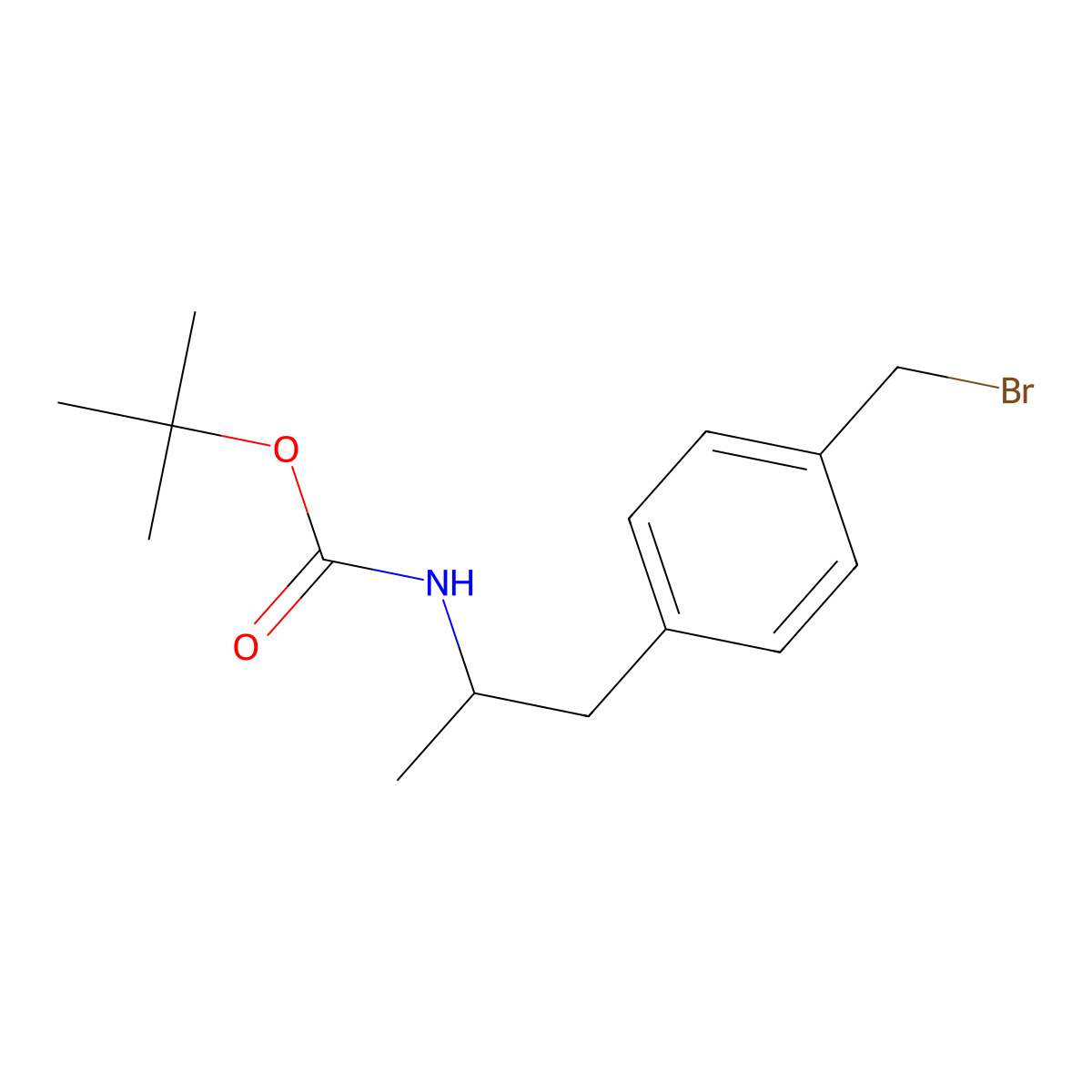 tert-butylN-{1-[4-(bromomethyl)phenyl]propan-2-yl}carbamate molecular structure, CAS 2648947-84-4