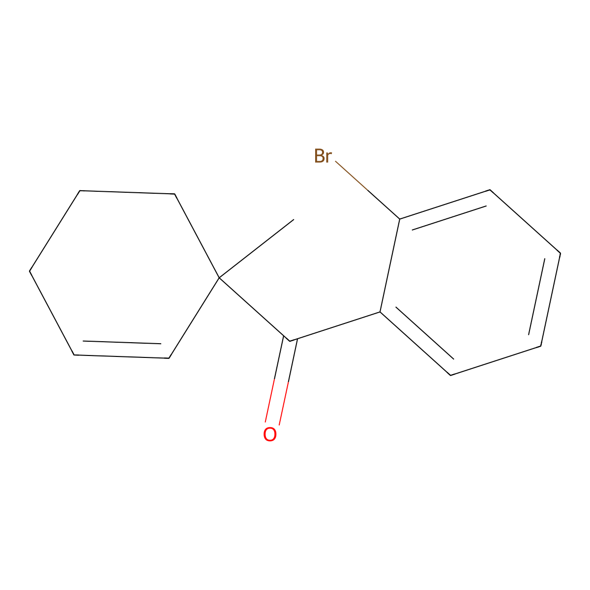 (2-Bromophenyl)(1-methylcyclohex-2-en-1-yl)methanone molecular structure, CAS 2648947-87-7