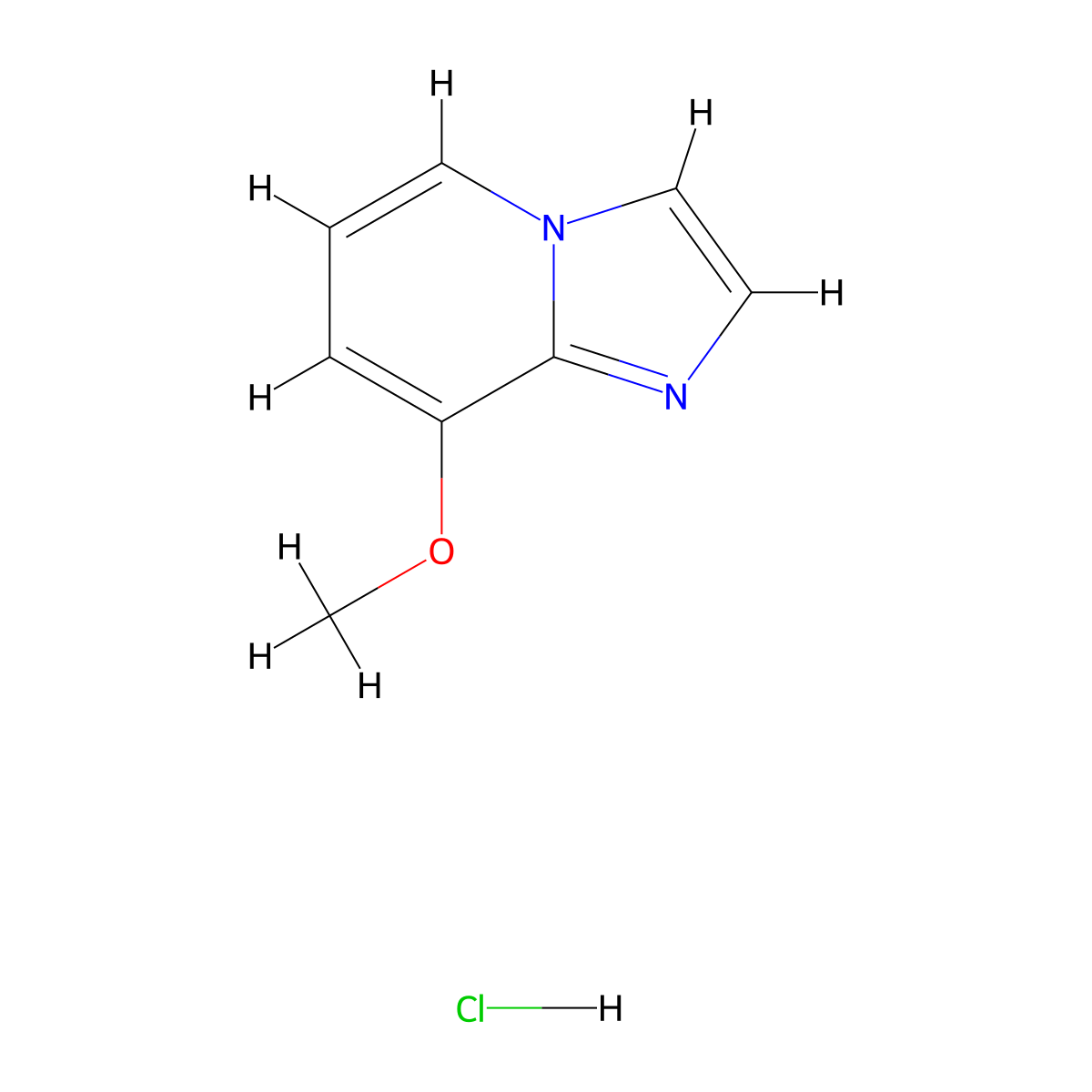 8-Methoxyimidazo[1,2-a]pyridine hydrochloride molecular structure, CAS 2648947-91-3