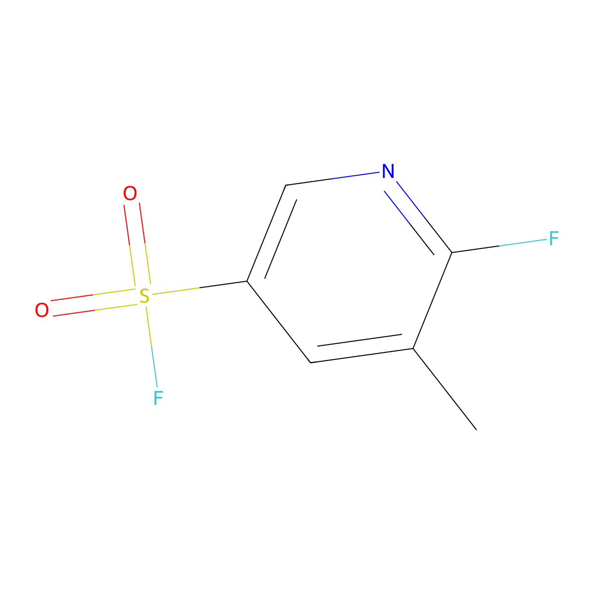 6-Fluoro-5-methylpyridine-3-sulfonyl fluoride molecular structure, CAS 2648947-98-0