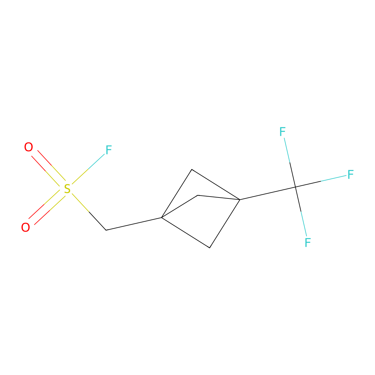 [3-(Trifluoromethyl)bicyclo[1.1.1]pentan-1-yl]methanesulfonyl fluoride molecular structure, CAS 2648948-02-9
