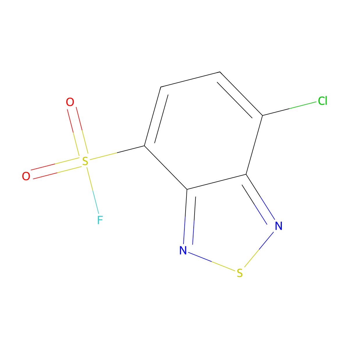 7-Chloro-2,1,3-benzothiadiazole-4-sulfonyl fluoride molecular structure, CAS 2648948-16-5