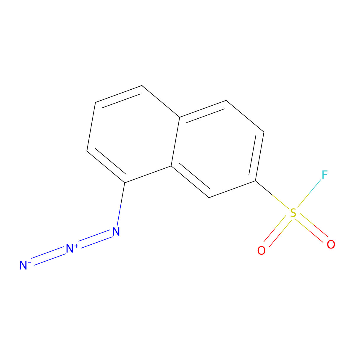8-Azidonaphthalene-2-sulfonyl fluoride molecular structure, CAS 2648948-18-7